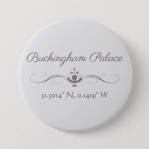 Buckingham Palace Latitude and Longitude  Button