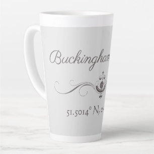 Buckingham Palace Latitude and Longitude Latte Mug