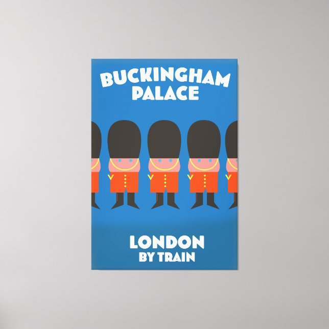 Buckingham Palace London by train Canvas Print (Front)