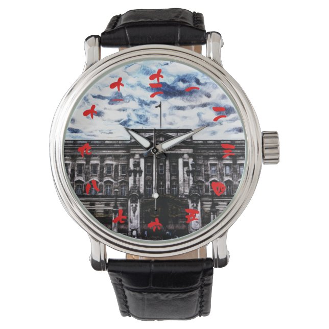 Buckingham Palace London, England Chinese numerals Watch (Front)