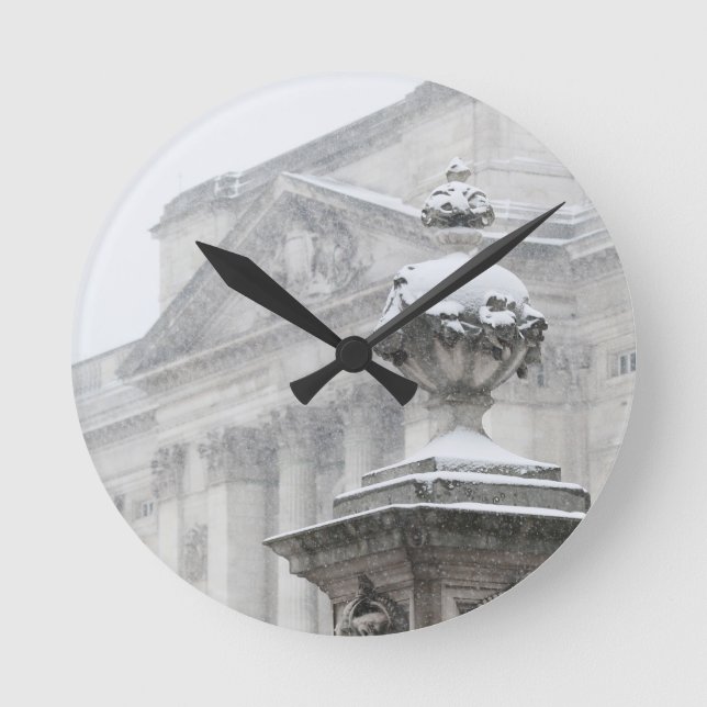 Buckingham Palace London England Round Clock (Front)