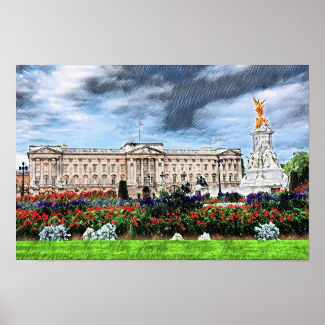 Buckingham Palace London Poster (Front)