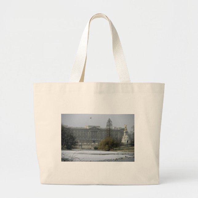 Buckingham-Palace Postcard No.7 Large Tote Bag (Front)