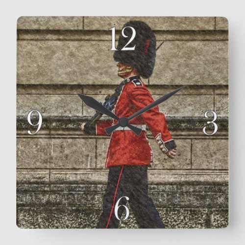 Buckingham Palace Queens Guard Square Wall Clock