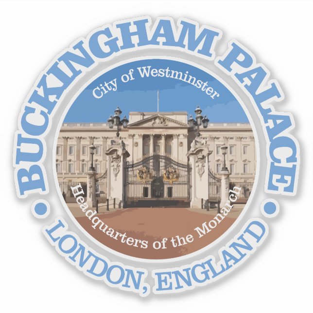 Buckingham Palace (rd) Sticker (Front)