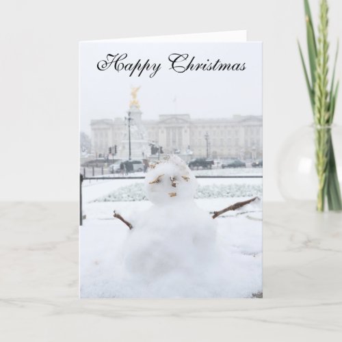 Buckingham Palace snowman London Holiday Card