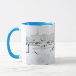 Buckingham Palace snowman London Mug