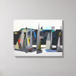 Buckland Beach Yachts - Stretched Canvas Art Print