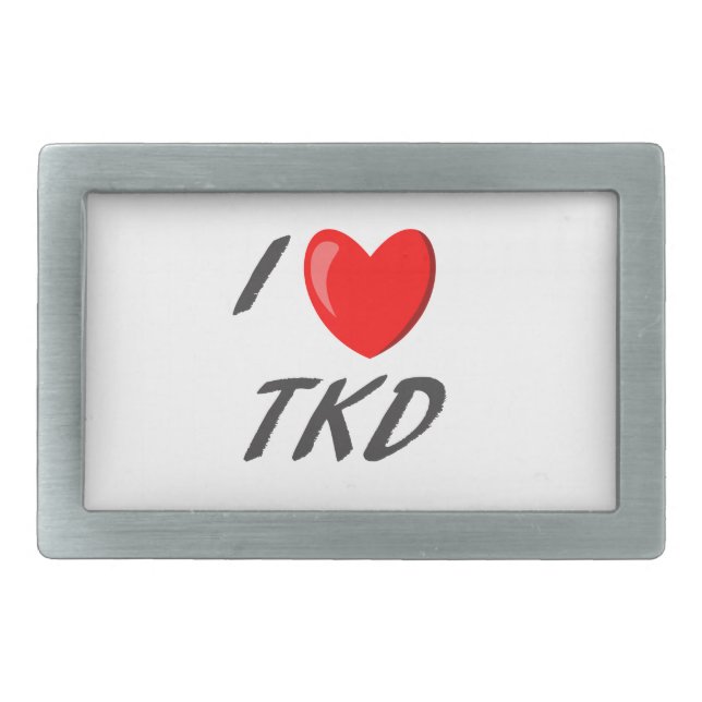 buckle i love TKD Belt Buckle (Front)