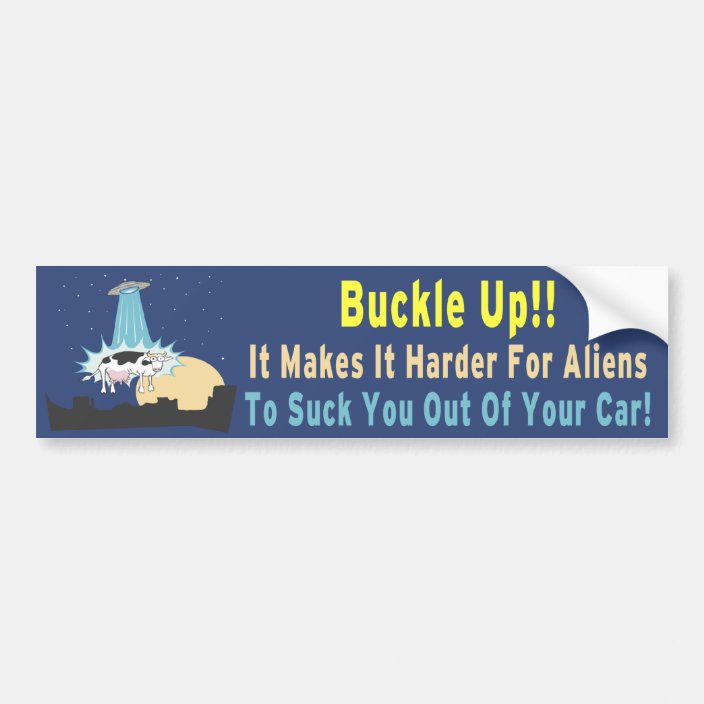 Buckle Up!! Bumper Sticker | Zazzle