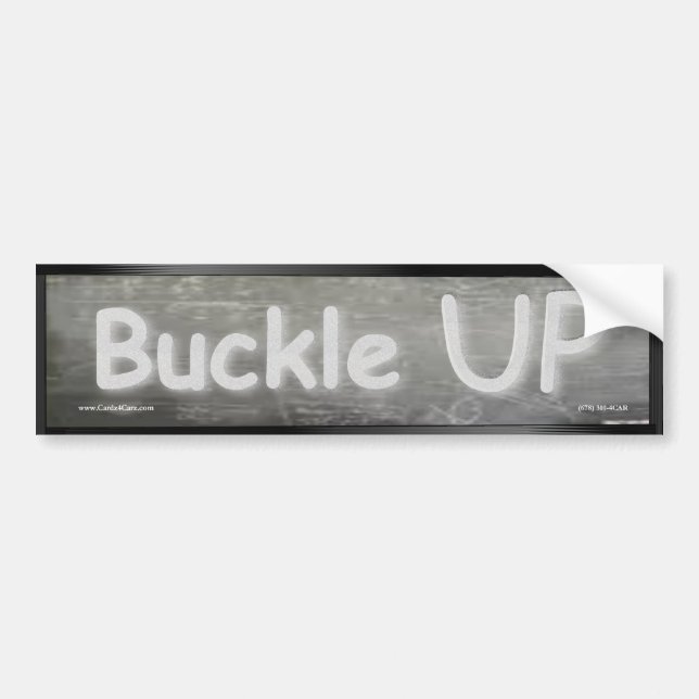 Buckle UP Bumper Sticker (Front)