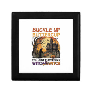 Buckle Up Buttercup Witch Switch Halloween Haunted Gift Box
