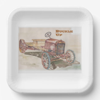 Buckle Up Paper Plates