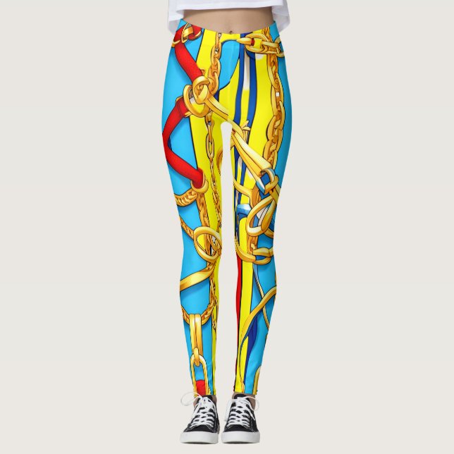 BUCKLES, STRAPS, AND CHAINS LEGGINGS (Front)