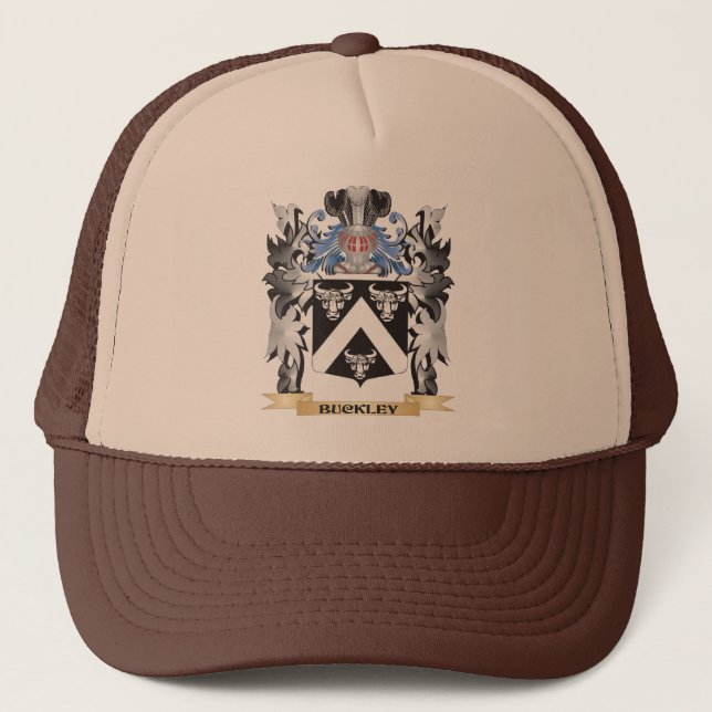 Buckley Coat of Arms - Family Crest Trucker Hat (Front)