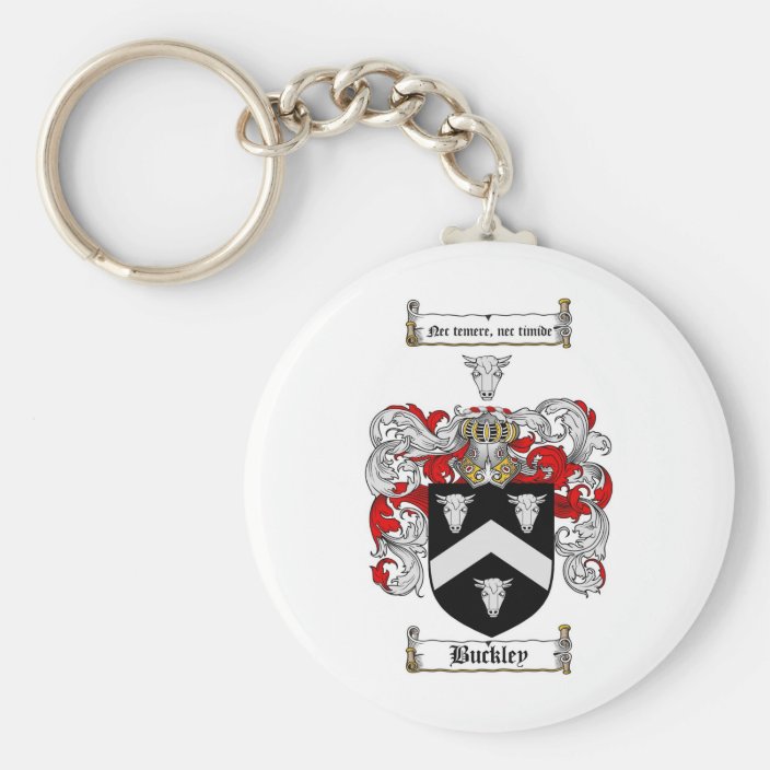 BUCKLEY FAMILY CREST BUCKLEY COAT OF ARMS KEYCHAIN