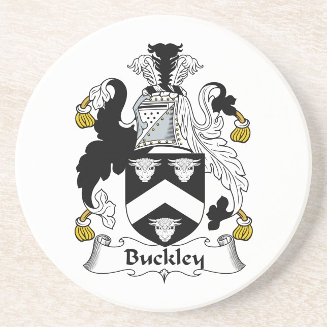 Buckley Family Crest Drink Coaster (Front)