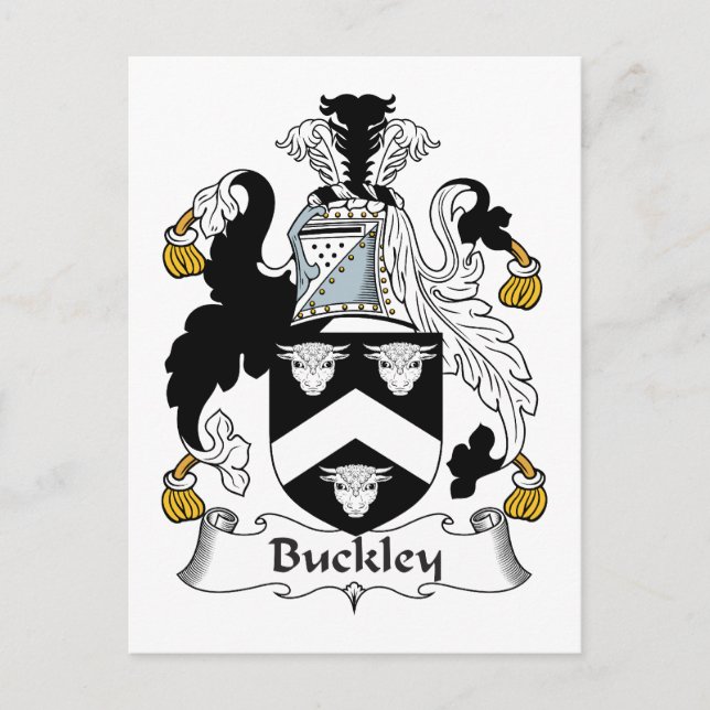 Buckley Family Crest Postcard (Front)