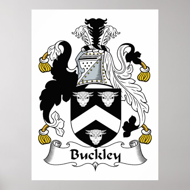 Buckley Family Crest Poster (Front)