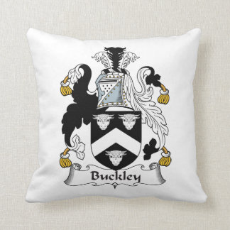 Buckley Family Crest Throw Pillow