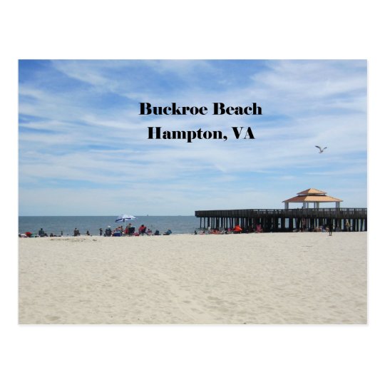 Buckroe Beach Hampton Virginia Postcard Zazzle Buckroe Beach Hampton Virginia Postcard