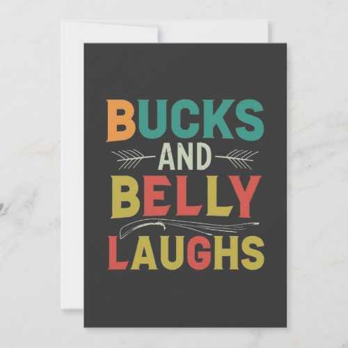 Bucks and Belly Laughs Invitation