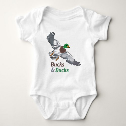 Bucks and Ducks Baby Bodysuit