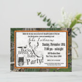 Bucks Beer and Baby Shower Invitation (Standing Front)