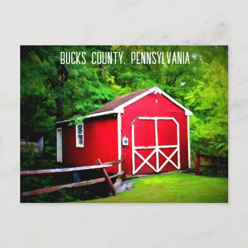 Bucks County Pennsylvania  Postcard