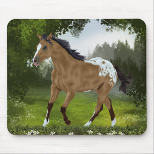 Buckskin Appaloosa Horse Mouse Pad
