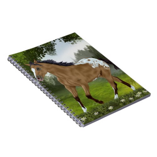 Buckskin Appaloosa Horse Notebook