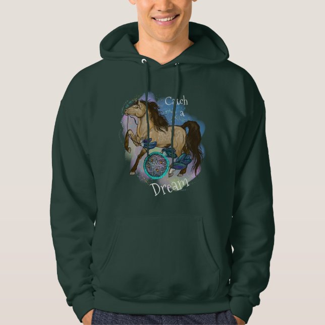 Buckskin Dreamcatcher Horse Catch a Dream Hoodie (Front)