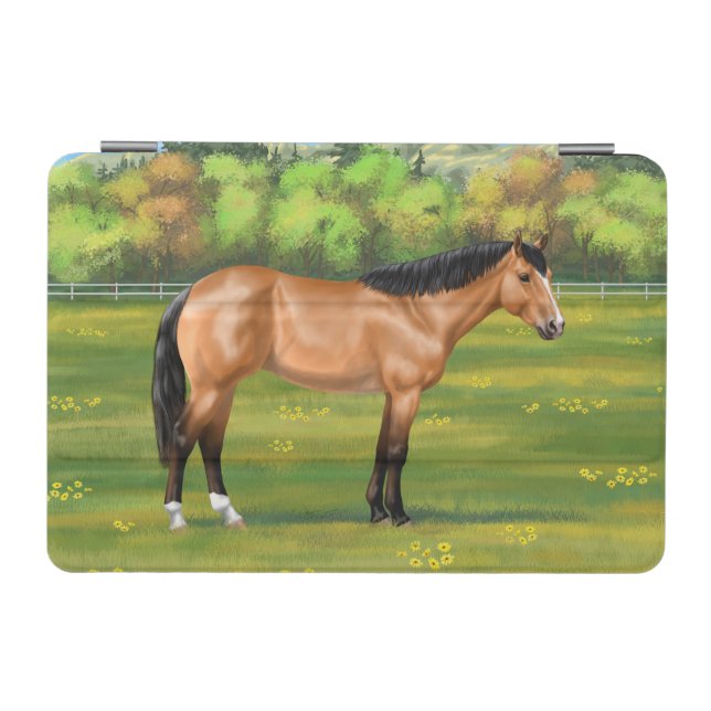 Buckskin Dun Quarter Horse iPad Mini Cover (Horizontal)