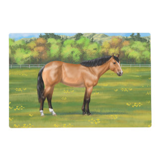 Buckskin Dun Quarter Horse Placemat
