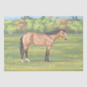 Buckskin Dun Quarter Horse Tissue Paper