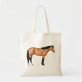 Buckskin Dun Quarter Horse Tote Bag