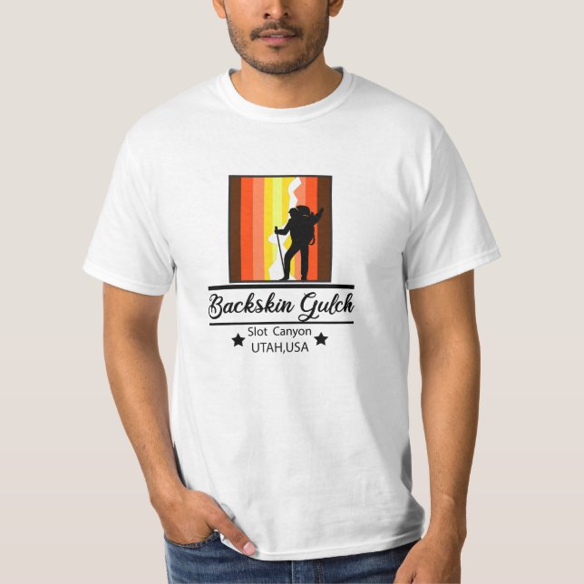 Buckskin Gulch Hiking Backpacking Souvenirs T-Shirt (Front)