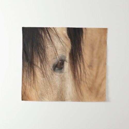 Buckskin Horse Face Tapestry