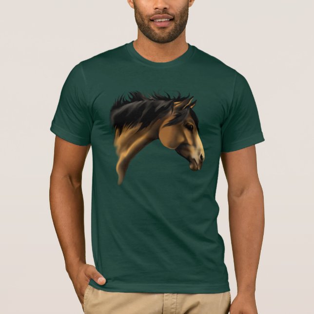 BuckSkin Horse FaceT-Shirt T-Shirt (Front)