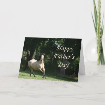 Buckskin Horse Father's Day Card by deemac1 at Zazzle