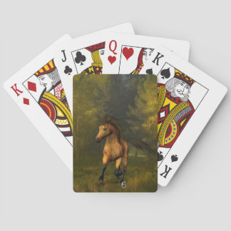 Buckskin Horse in the Forest Playing Cards