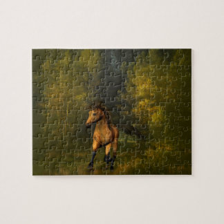 Buckskin Horse in the Forest Puzzle