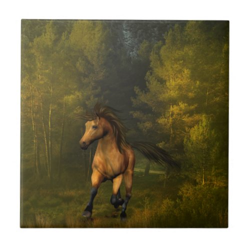 Buckskin Horse Tile