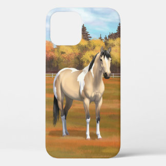 Buckskin Pinto Dun Paint Horse Staillion iPhone 12 Case