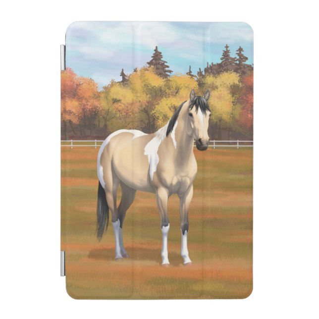 Buckskin Pinto Dun Paint Horse Staillion iPad Mini Cover (Front)