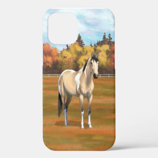 Buckskin Pinto Dun Paint Horse Staillion iPhone 12 Case