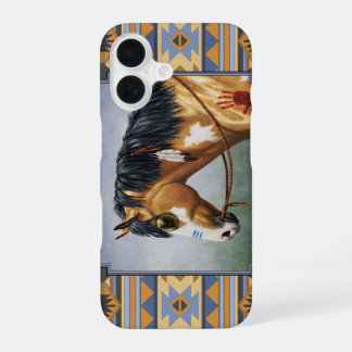 Buckskin Pinto Horse Southwest Indian Design iPhone 16 Case