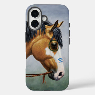Buckskin Pinto Native American War Horse iPhone 16 Case