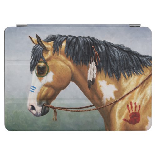 Buckskin Pinto Native American War Horse iPad Air Cover