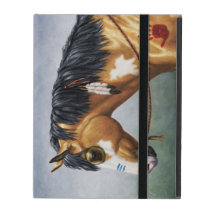 Buckskin Pinto Native American War Horse iPad Cover